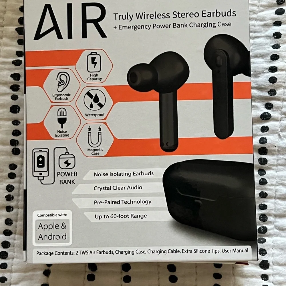 AIR Wireless Earbuds - Black